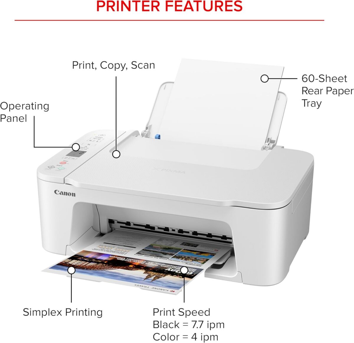 Canon PIXMA TS3720 Wireless All-in-One Printer (6671C022) - Image 2
