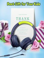 Kids Headphones with Cord , Wired Over Ear Headsets with Microphone Limited Volume 85dB/ 94dB, Portable Wired Headphones for Kids Boys Girls Teens Children Online School/Travel/iPad/Tablet/Cellphone - Image 7