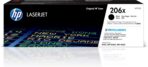 HP 206X Black High-yield Toner Cartridge | Works with HP Color LaserJet Pro M255, HP Color LaserJet Pro MFP M282, M283 Series | W2110X, Pack of 1, Black