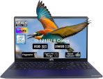 NIMO 15.6" IPS FHD-Business-Laptop, Intel 6 Core i3-1215U 8GB RAM 256GB SSD (Beat i5-1135G7, Up to 4.4GHz) Computer with Backlit Keyboard Fingerprint 65W Type C Wi-Fi 6 Numpad Win 11