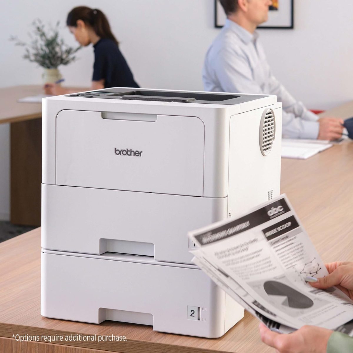 Brother Professional Laser Printer with High-Speed 50 ppm Output, Advanced Security Features, and Wireless Networking for Business, Monochrome Printing with Duplex Capability (HL-6210DW) - Image 6