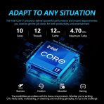 HP 2025 Flagship 15.6" FHD Touchscreen Laptop, 10-Core Intel i7 Processor, 16GB RAM, 1TB Storage (500GB SSD + 500GB Ext), Iris Xe Graphic WiFi, HubxcelAccessory, Win 11 Pro w/Lifetime Microsoft Office - Image 5