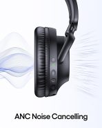 TAGRY Active Noise Cancelling Headphones 100H Playtime Wireless Over Ear Bluetooth Headphones Fast Charging Earphones with Deep Bass Comfort Light Weight Headsets for Travel Home Office PC Black - Image 2