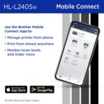 Brother HL-L2405W Wireless Compact Monochrome Laser Printer with Mobile Printing, Black & White Output | Includes Refresh Subscription Trial(1), Works with Alexa - Image 5