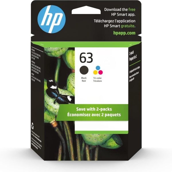 HP L0R46AN Inkjet Cartridge (Black/Tri-Color, 2-Pack) in Retail Packaging