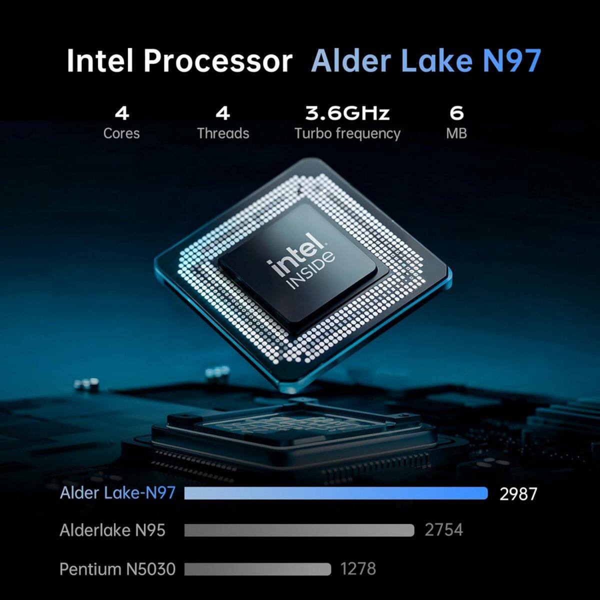 2025 Laptop, Laptop Computer with Intel Quad-Core Processor(Up to 3.6GHz), 16GB DDR4 512GB SSD Windows 11 Laptop, 15.6" IPS 1080P, USB3.2 - Image 2