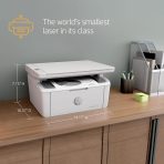 HP Laserjet MFP M140w Wireless Monochrome All-in-One Printer, Copier, Scanner, Phone, Tablet, for Home, Office Use, Easy Setup, Auto-On/Off Technology Compact White 7MD72F (Renewed) - Image 4