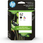 HP N9H64FN 62 Black & Tri-color Original Ink Cartridges, 2 Cartridges (C2P04AN, C2P06AN)