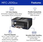 Brother MFC-J1010DW Wireless Color Inkjet All-in-One Printer with Mobile Device and Duplex Printing, Refresh Subscription and Works with Alexa - Image 3