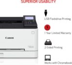 Canon Color imageCLASS LBP632Cdw - Wireless Duplex Laser Printer, Single Function, Home Office, Mobile Ready, 22 PPM Color, White - Image 6