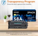 Compatible Toner Cartridge Replacement for HP 58A CF258A 58X CF258X (with chip) 58A CF258A Toner Cartridge Black for Laserjet Pro MFP M428fdw M404n M428fdn M404dn M430 Printer(2 Black) - Image 5