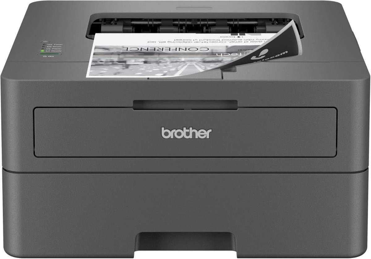 Brother HL-L2400D Compact Monochrome Laser Printer, USB Required (Cable not Included), Black & White Output | Includes Refresh Subscription Trial(1), (Renewed Premium) - Image 1
