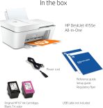 HP DeskJet 4155e Wireless Color Inkjet Printer, Print, scan, copy, Easy setup, Mobile printing, Best-for home, 3 month Instant Ink trial included, white - Image 8