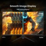 32 Inch Curved Gaming Monitor, FHD 1080P 165Hz PC Monitor, 1500R, 122% sRGB with HDR, FreeSync Premium, HDMI 2.0x2, DisplayPort 1.4, VESA Compatible, Tilt Adjustable, Eye Care, H32S17C - Image 3