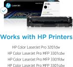 HP 218A Black Toner Cartridge | Works with Color Laserjet Pro 3201, MFP 3301 Series | W2180A - Image 2