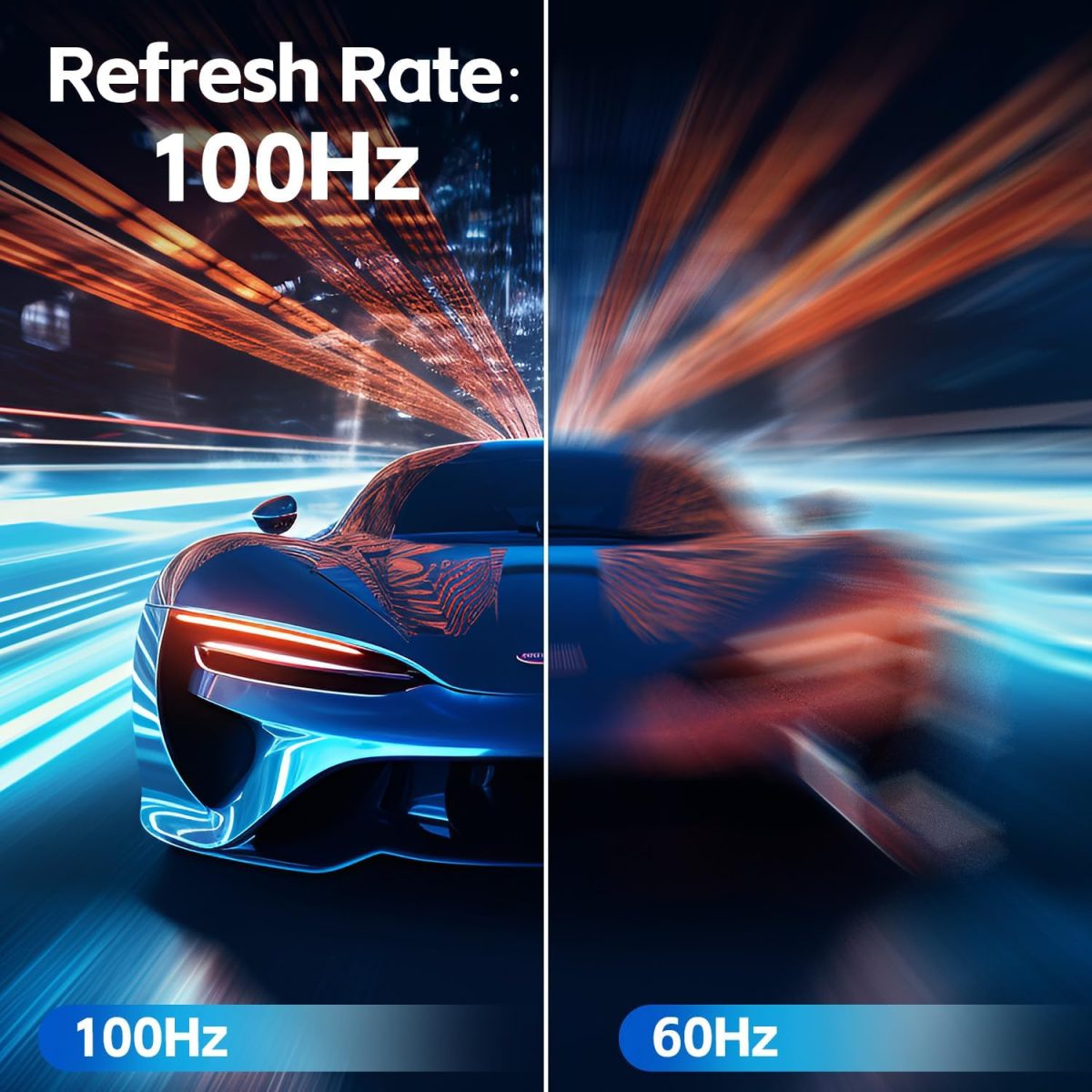 22 inch Class Thin Full HD (1920 x 1080p) Computer Monitor, 100Hz Refresh Rate, 3-Sided Frameless, Ultra Slim, VESA, LowBlue Mode, Tilt Adjust, HDMI *1, VGA*1 - Image 2