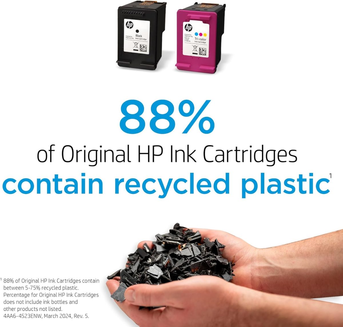 HP 67 Black/Tri-color Ink Cartridges for HP Printers | Works with Printer Series: DeskJet 1255, 2700, 4100; ENVY 6000, 6400 | Eligible for Instant Ink | 3YP29AN - Image 9
