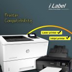 8.5" x 11" Full Sheet Label Sticker Paper for Laser & Inkjet Printers [100 Sheets,100 Labels] - Image 5