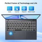 15.6" Laptop Computer, Windows 11 Laptop, 16GB RAM, 512GB SSD(Expandable to 2TB), Intel Quad-Core N5095(Up to 2.9 GHz), 1080P FHD Display, Fingerprint, Backlit KB, Wi-Fi 5, BT5.0, Quad-Speaker - Image 5