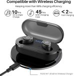 TOZO T10 True Wireless Bluetooth 5.3 Earbuds, 45H Playtime, Wireless Charging Case, IPX8 Waterproof Stereo Headphones in Ear Built in Mic Headset Premium Sound with Deep Bass, 32 Preset EQs via APP - Image 5