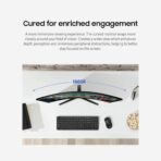Samsung 27" Essential S3 (S36GD) Series FHD 1800R Curved Computer Monitor, 100Hz, Game Mode, Advanced Eye Comfort, HDMI and D-sub Ports, LS27D366GANXZA, 2024 - Image 4