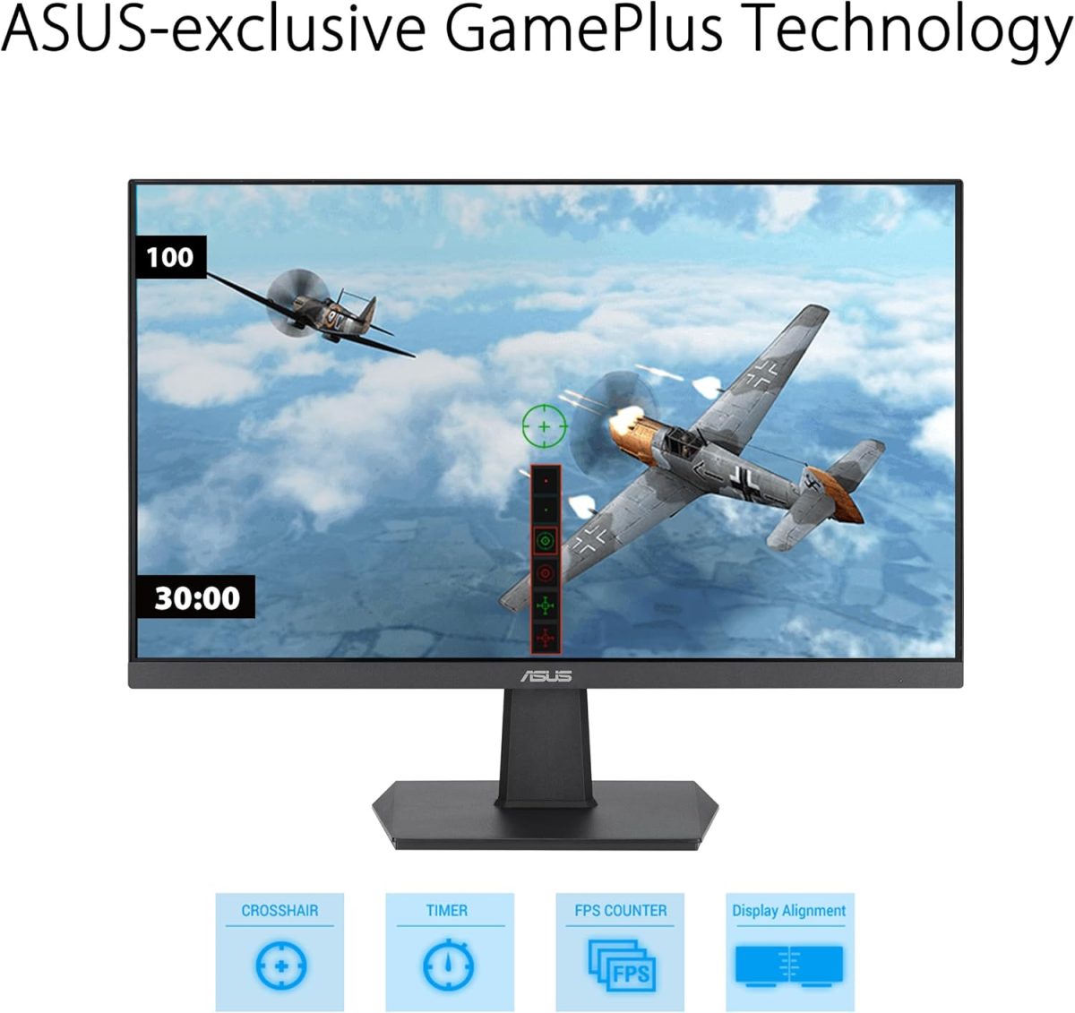 ASUS 27 Inch Monitor - 1080P, IPS, Full HD, Frameless, 100Hz, 1ms, Adaptive-Sync, for Working and Gaming, Low Blue Light, Flicker Free, HDMI, VESA Mountable, Tilt - VA27EHF,Black - Image 5