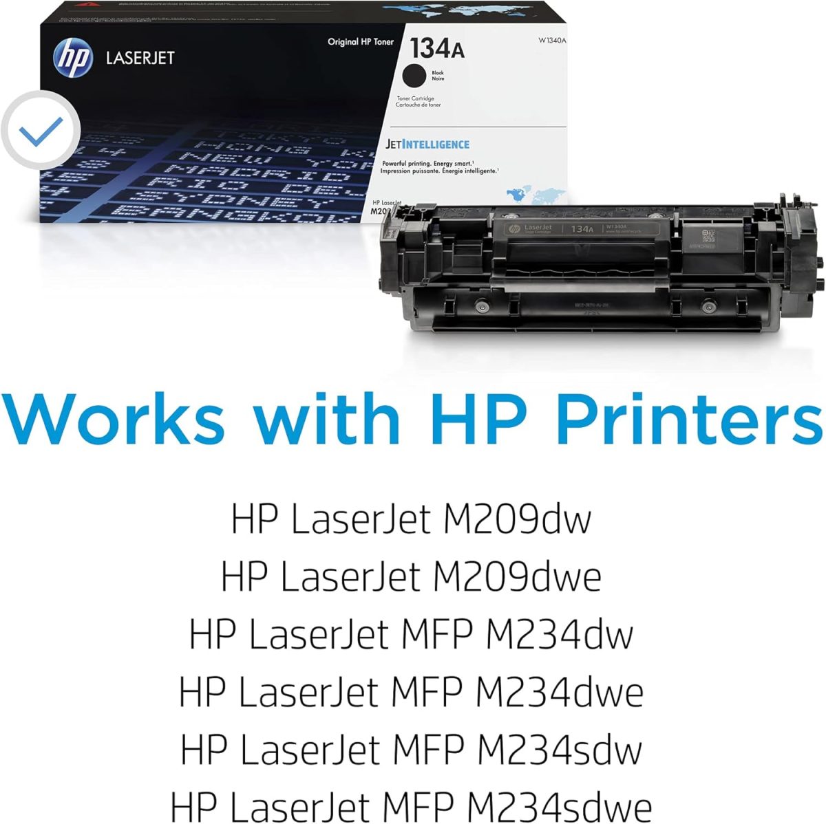 HP 134A Black Toner Cartridge | Works with HP LaserJet M209 Series, HP LaserJet MFP M234 Series | W1340A - Image 2