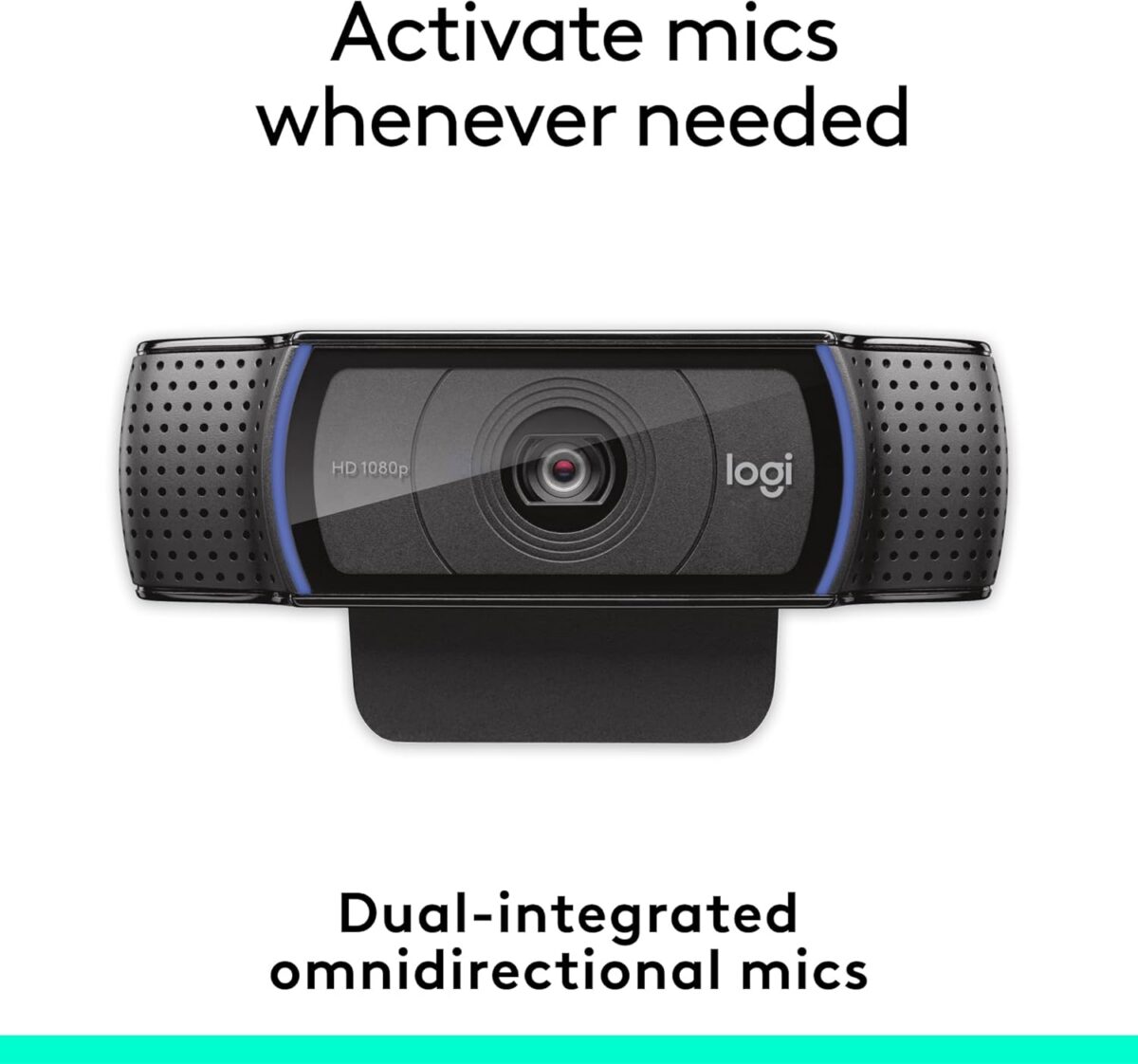 Logitech C920e HD 1080p Mic-Enabled Webcam, certified for Zoom, Microsoft Teams compatible, TAA Compliant - Image 4