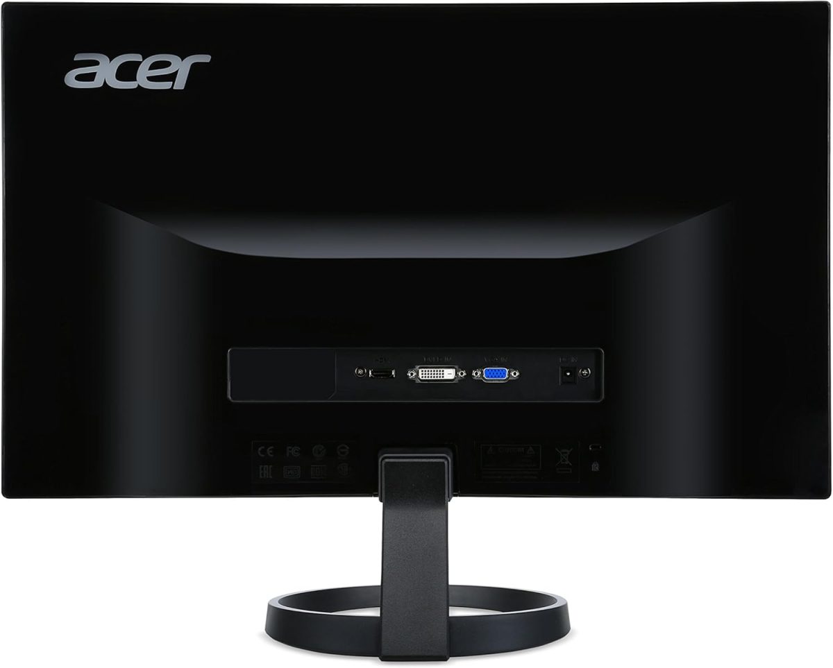 Acer 23.8” Full HD 1920 x 1080 IPS Zero Frame Home Office Computer Monitor - 178° Wide View Angle - 16.7M - NTSC 72% Color Gamut - Low Blue Light - Tilt Compatible - VGA HDMI DVI R240HY bidx - Image 4