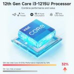 NIMO 15.6" IPS FHD-Business-Laptop, Intel 6 Core i3-1215U 8GB RAM 256GB SSD (Beat i5-1135G7, Up to 4.4GHz) Computer with Backlit Keyboard Fingerprint 65W Type C Wi-Fi 6 Numpad Win 11 - Image 4