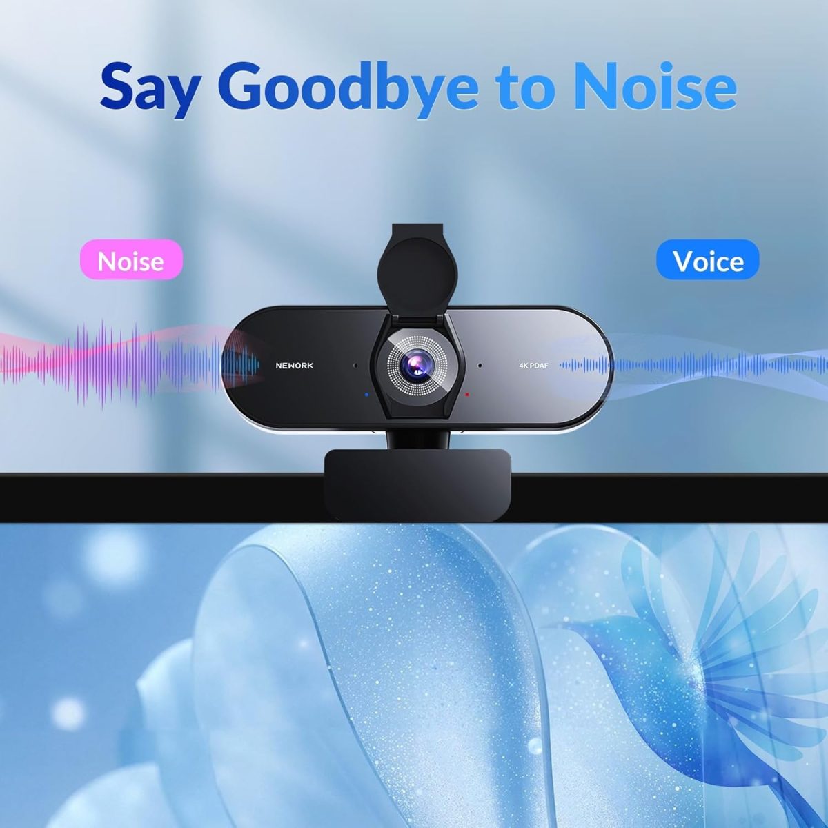 Streaming 4K Webcam with Sony Sensor, 1080P@60FPS, Fast PDAF Autofocus & Dual Mics, Auto Light Adjust, USB Plug & Play, Privacy Cover, 79° FOV – Perfect for Live Streaming, Zoom, Teams & Calls - Image 5