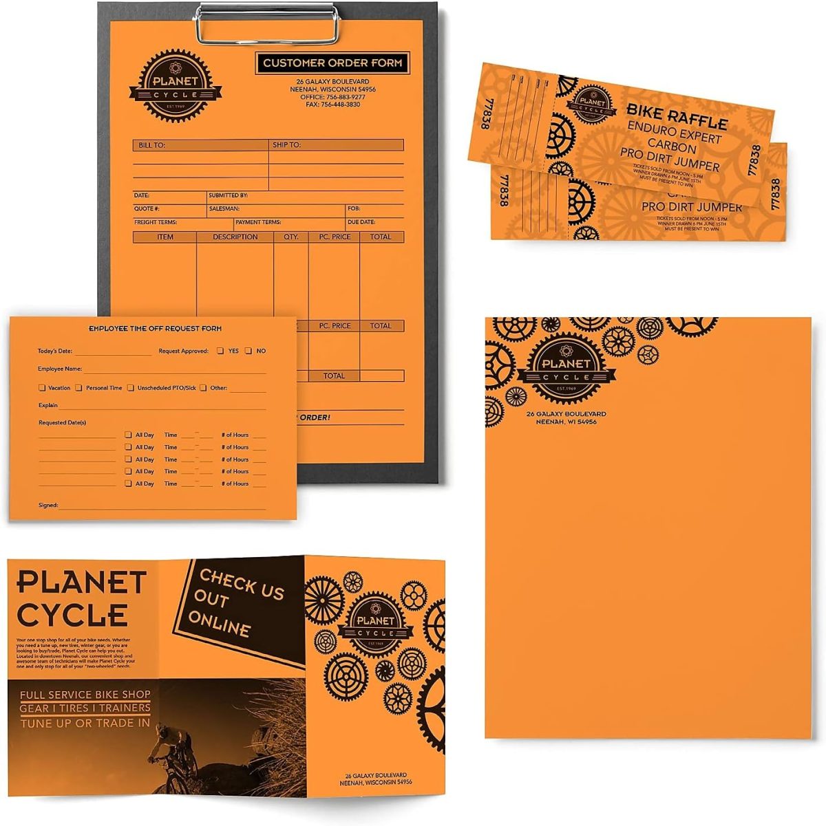 Neenah Astrobrights Color Paper, 8.5” x 11”, 24 lb/89 gsm, Cosmic Orange, 500 Sheets (22651) - Image 5