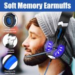 BENGOO G9000 Stereo Gaming Headset for PS4 PC Xbox One PS5 Controller, Noise Cancelling Over Ear Headphones with Mic, LED Light, 7.1 Surround Sound, Soft Memory Earmuffs for Nintendo Xbox Series X|S - Image 3