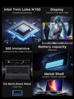 2025 Gaming Laptop, Laptop Computer with Intel Twin Lake N150 Processor(Up to 3.6GHz), 16GB DDR4 512GB SSD Windows 11 Laptop, 15.6" IPS 1080P, USB3.2, Long Battery Life - Image 9