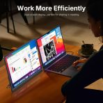 WGK Portable Monitor 15.6-inch 1080P USB-C HDMI Ultra Slim Travel Monitor with Kickstand for Laptop, PC, Mac Phone, PS, Xbox, Swich Gaming Monitor IPS Slim Zero Bezel - Image 8