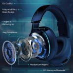 2.4GHz Wireless Gaming Headphones for PS5, PS4 Fortnite & Call of Duty/FPS Gamers, PC, Nintendo Switch, Bluetooth 5.3 Gaming Headset with Noise Canceling Mic, Stereo Sound, 40+Hr Battery -Black - Image 2