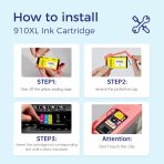 TOKYOINK 910XL Compatible Replacement for HP Ink 910XL Ink Cartridges Black Color Combo Pack for OfficeJet 8010 8010e 8015 8015e 8022 8022e OfficeJet Pro 8020 8020e 8025 8025e 8028 8028e 8035 8035e - Image 5