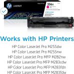 HP 206X Magenta High-yield Toner Cartridge | Works with HP Color LaserJet Pro M255, HP Color LaserJet Pro MFP M282, M283 Series | W2113X - Image 2