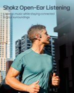 SHOKZ New OpenRun Pro 2 - Open-Ear, Bone Conduction Sport Headphones - with Reflective Strip - Sweat Resistant, Workout Headphones - Secure, Wireless, Comfortable Fit-Deep Bass and Smart Mic App - Image 5