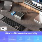 CalDigit TS4 Thunderbolt 4 Dock - 18 Ports, 98W Charging, 40Gb/s Thunderbolt 4, USB-A/C, 2.5GbE, 8K/6K Displays, Mac/PC/Chrome Compatible - Image 2