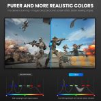 CRUA 27" Curved Monitor, FHD(1920x1080P) VA Panel, 100HZ, 120% sRGB Professional Computer Monitor, Narrow Bezels on Three Sides, Blue Light Filter, Office and Dormitory(HDMI, VGA)-Black - Image 5