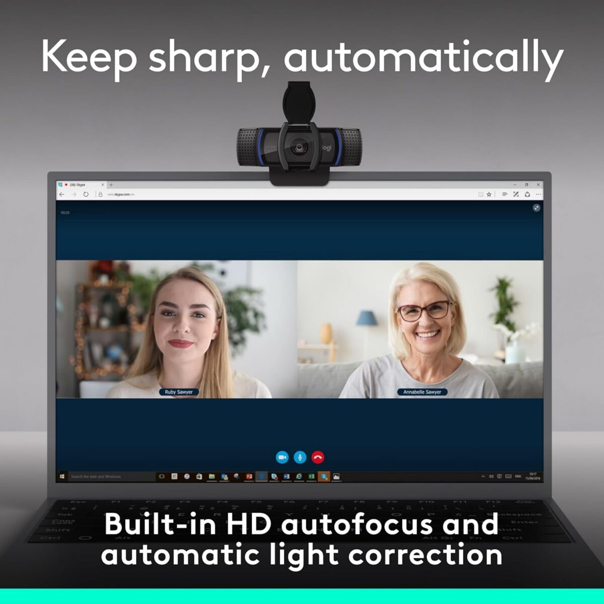 Logitech C920e HD 1080p Mic-Enabled Webcam, certified for Zoom, Microsoft Teams compatible, TAA Compliant - Image 5