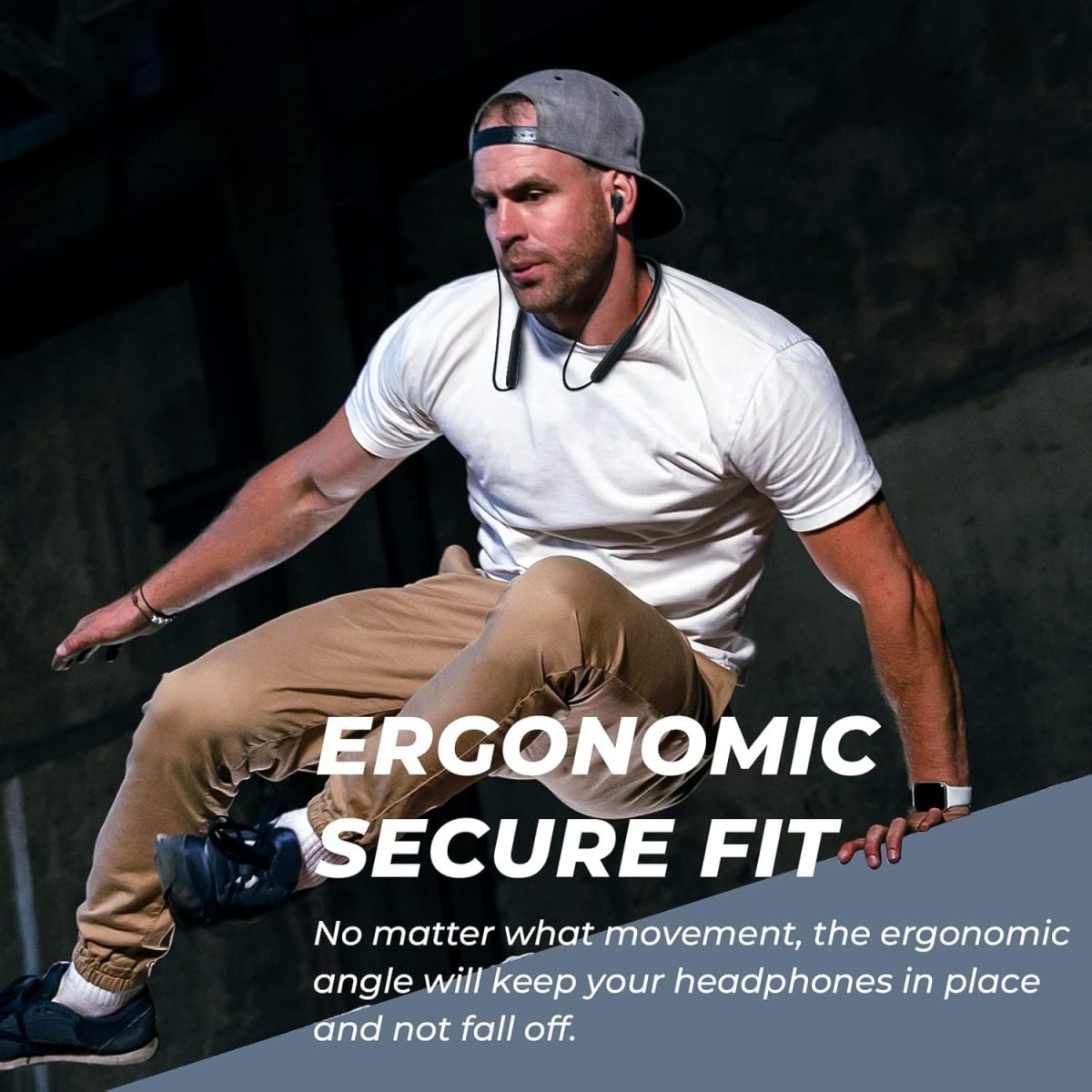 N18 Neckband Bluetooth Earbuds, Wireless Bluetooth 5.2 Headphones with Microphone, Ultra-Lightweight Comfort, IPX7 Waterproof, Deep Bass Strong Beat, 20H Playtime, Magnetic Earphones -Black - Image 3