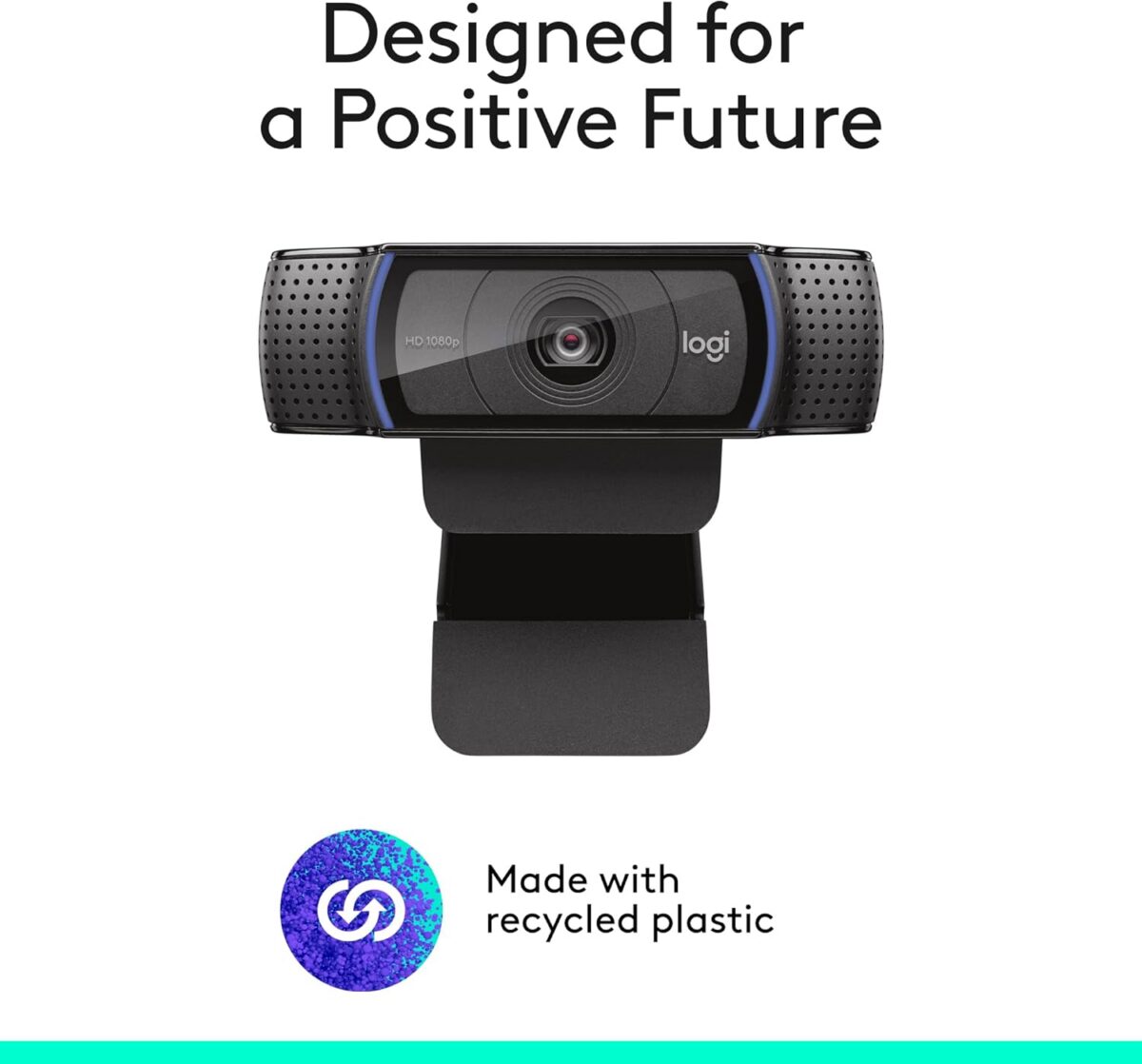 Logitech C920x HD Pro Webcam, Full HD 1080p/30fps Video, Clear Audio, HD Light Correction, PC Camera Webcam, Works with Skype, Zoom, Facetime, PC, Laptop, Mac, Tablet - Black - Image 7