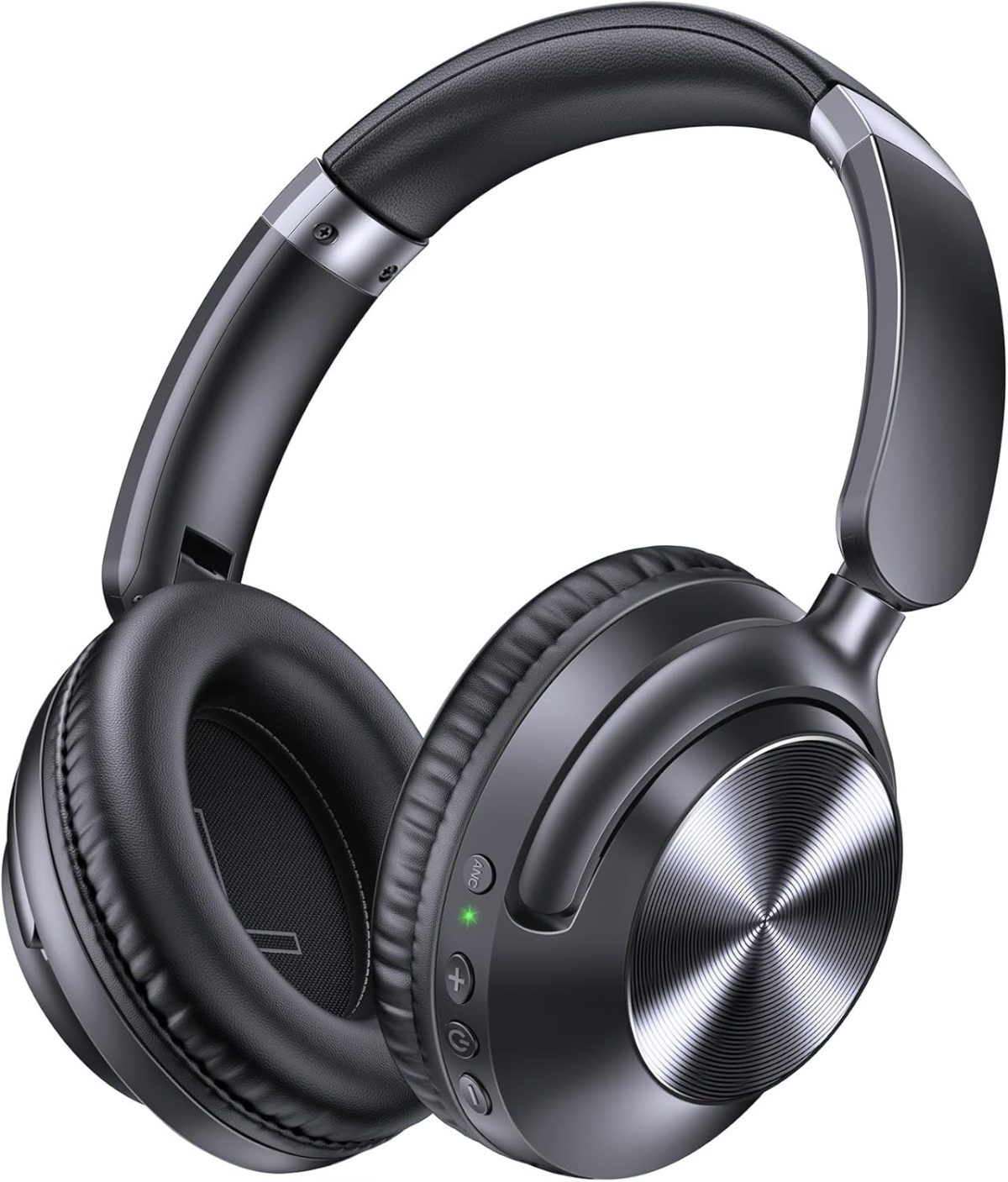 TAGRY Active Noise Cancelling Headphones 100H Playtime Wireless Over Ear Bluetooth Headphones Fast Charging Earphones with Deep Bass Comfort Light Weight Headsets for Travel Home Office PC Black - Image 1