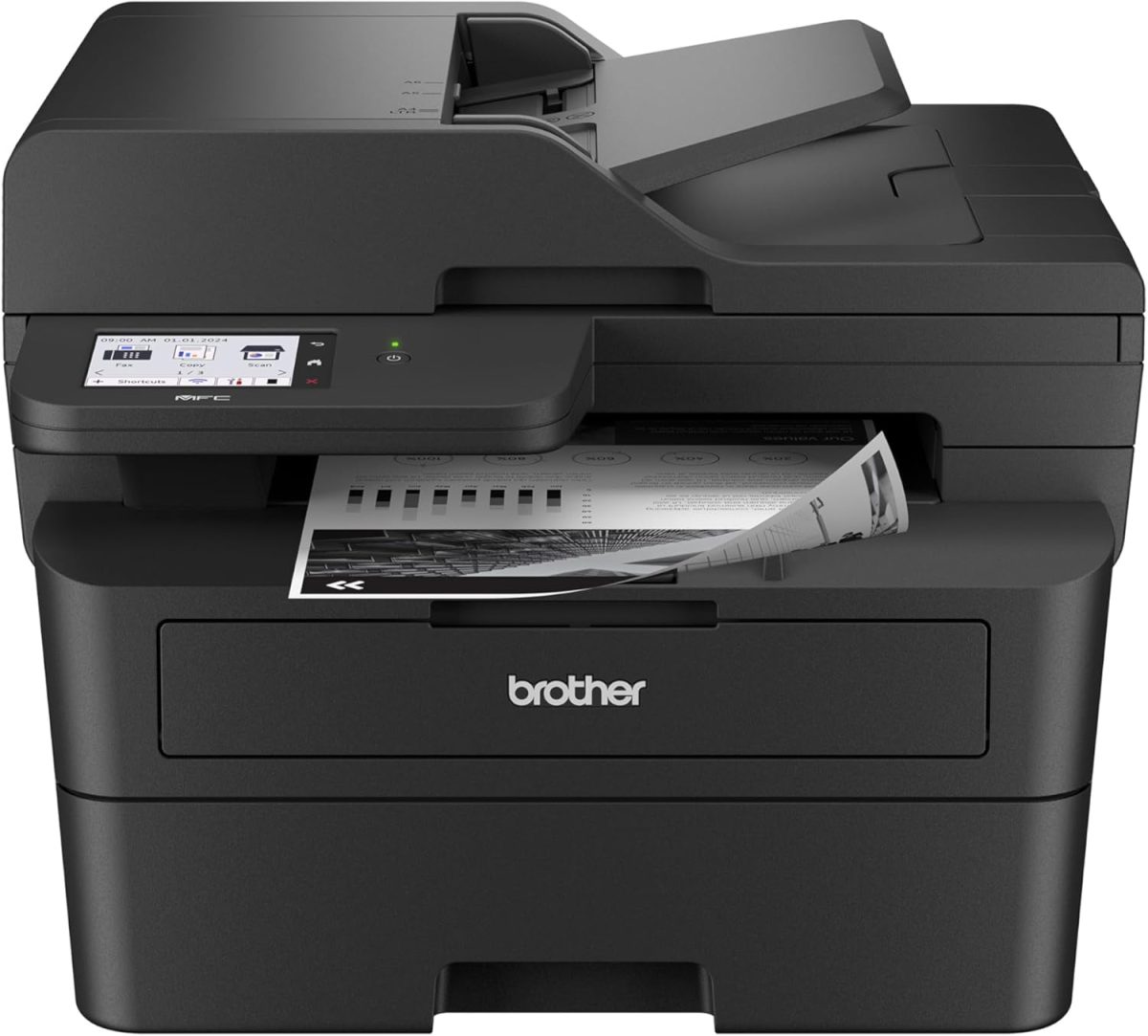 Brother Professional Laser Printer with Scanner, High-Speed 36 ppm Monochrome All-in-One, Wireless Duplex Printing and Scanning, Cloud-Ready 3.5 in Touchscreen for Small Business (MFC-L2900DW) - Image 1