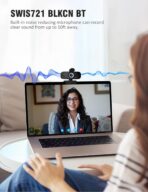 Full HD 1080P Webcam with Microphone and Rotatable Tripod, Light Correction, Wide Angle and Plug and Play Video Camera for Desktop PC or Laptop - Image 4