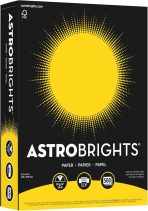 Neenah Astrobrights Bright Color Paper, 8 1/2in. x 11in., 24 Lb, FSC Certified, Solar Yellow, Ream Of 500 Sheets, 21538
