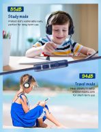 Kids Headphones with Cord , Wired Over Ear Headsets with Microphone Limited Volume 85dB/ 94dB, Portable Wired Headphones for Kids Boys Girls Teens Children Online School/Travel/iPad/Tablet/Cellphone - Image 4