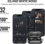 TOZO T10 True Wireless Bluetooth 5.3 Earbuds, 45H Playtime, Wireless Charging Case, IPX8 Waterproof Stereo Headphones in Ear Built in Mic Headset Premium Sound with Deep Bass, 32 Preset EQs via APP - Image 4